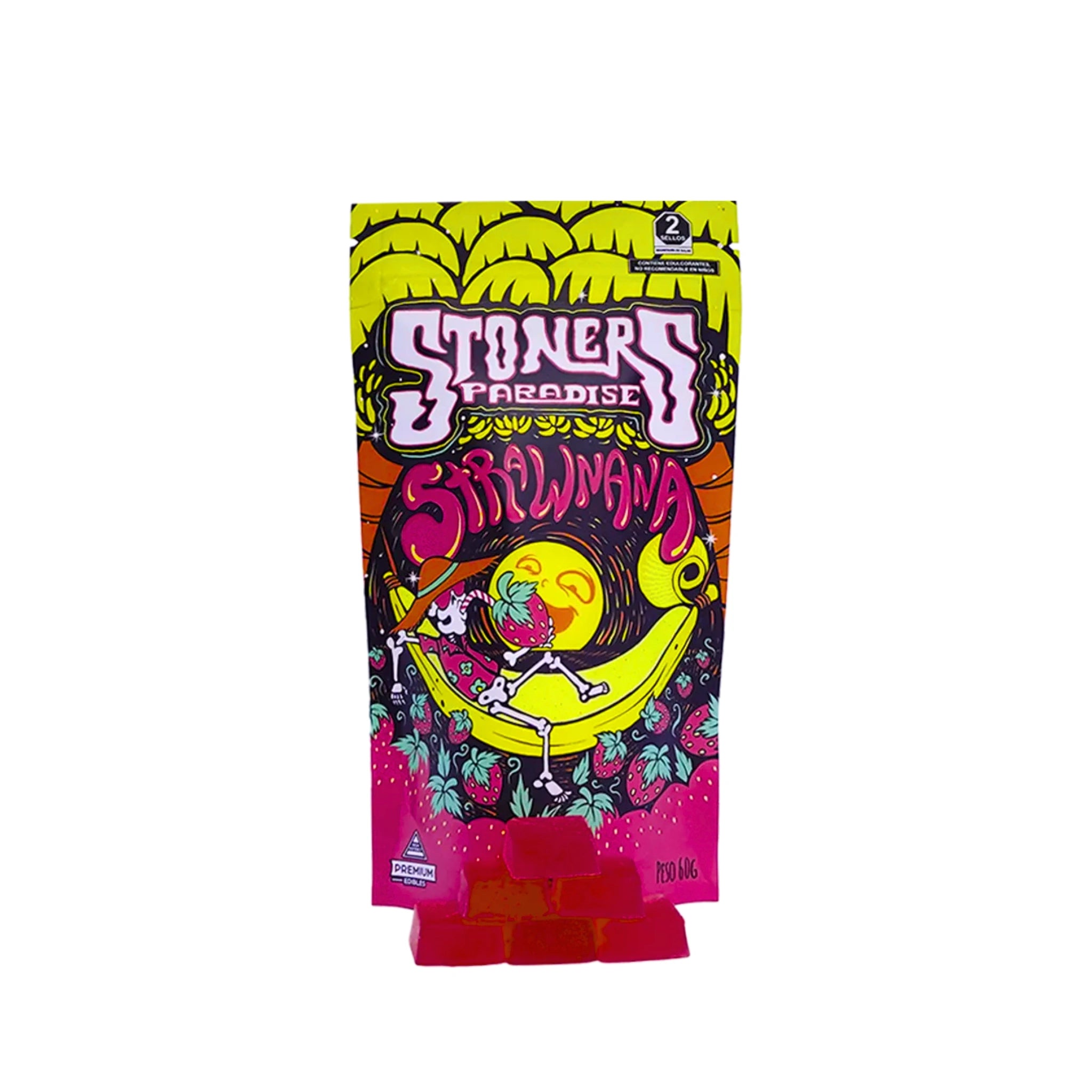 Stoners Paradise Gomitas Delta 9 30mg 15 Piezas Strawnana Blonti México