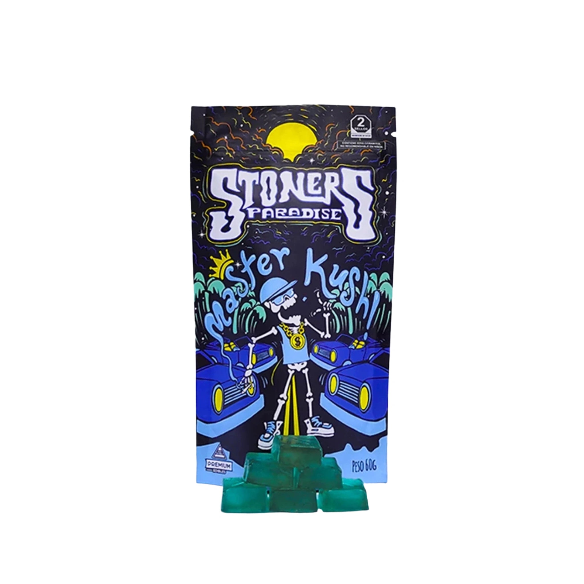Stoners Paradise Gomitas HHC 40mg 15 piezas Master Kush Blonti México