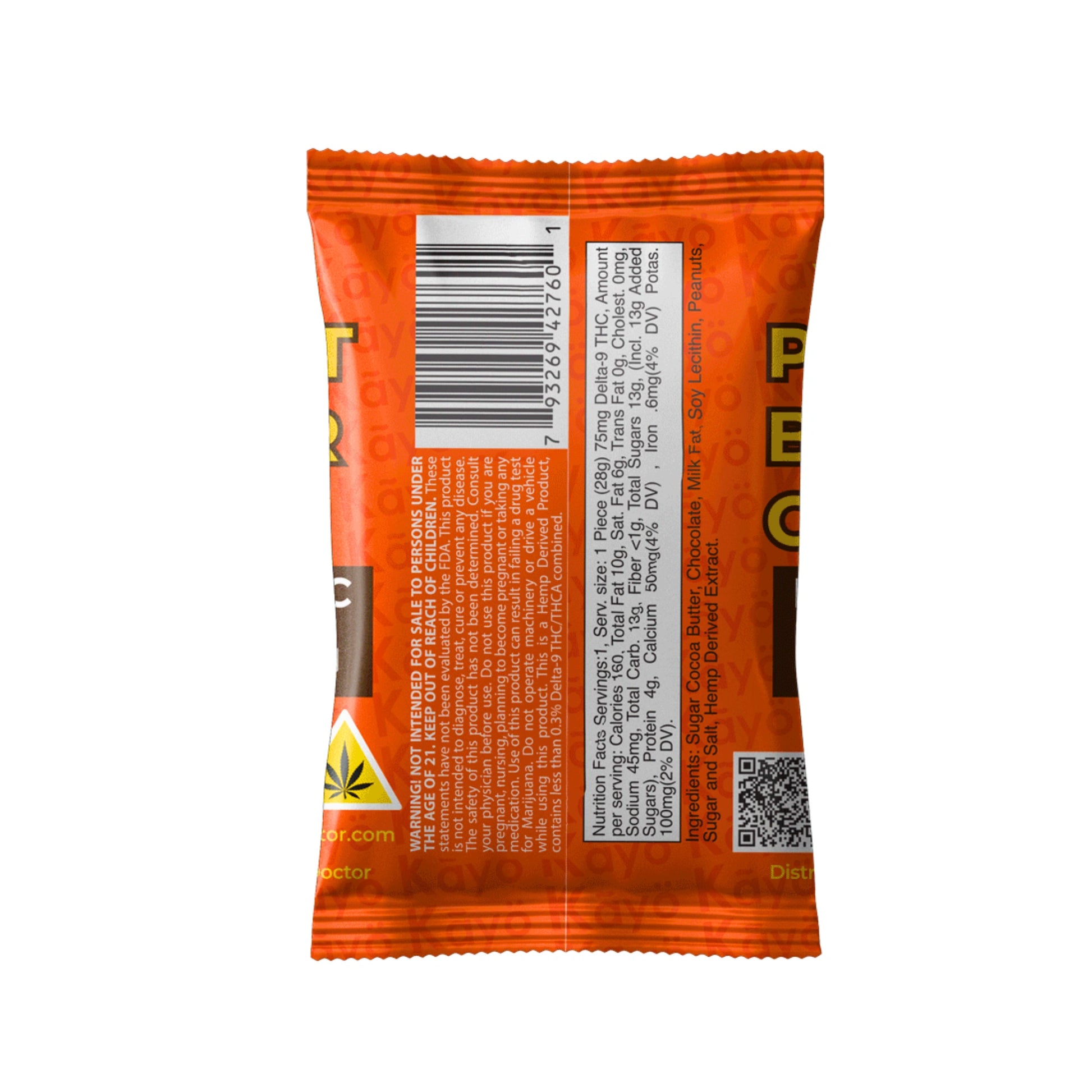 The Hemp Doctor Peanut Butter Cup Delta 9 75mg Detalle Blonti México