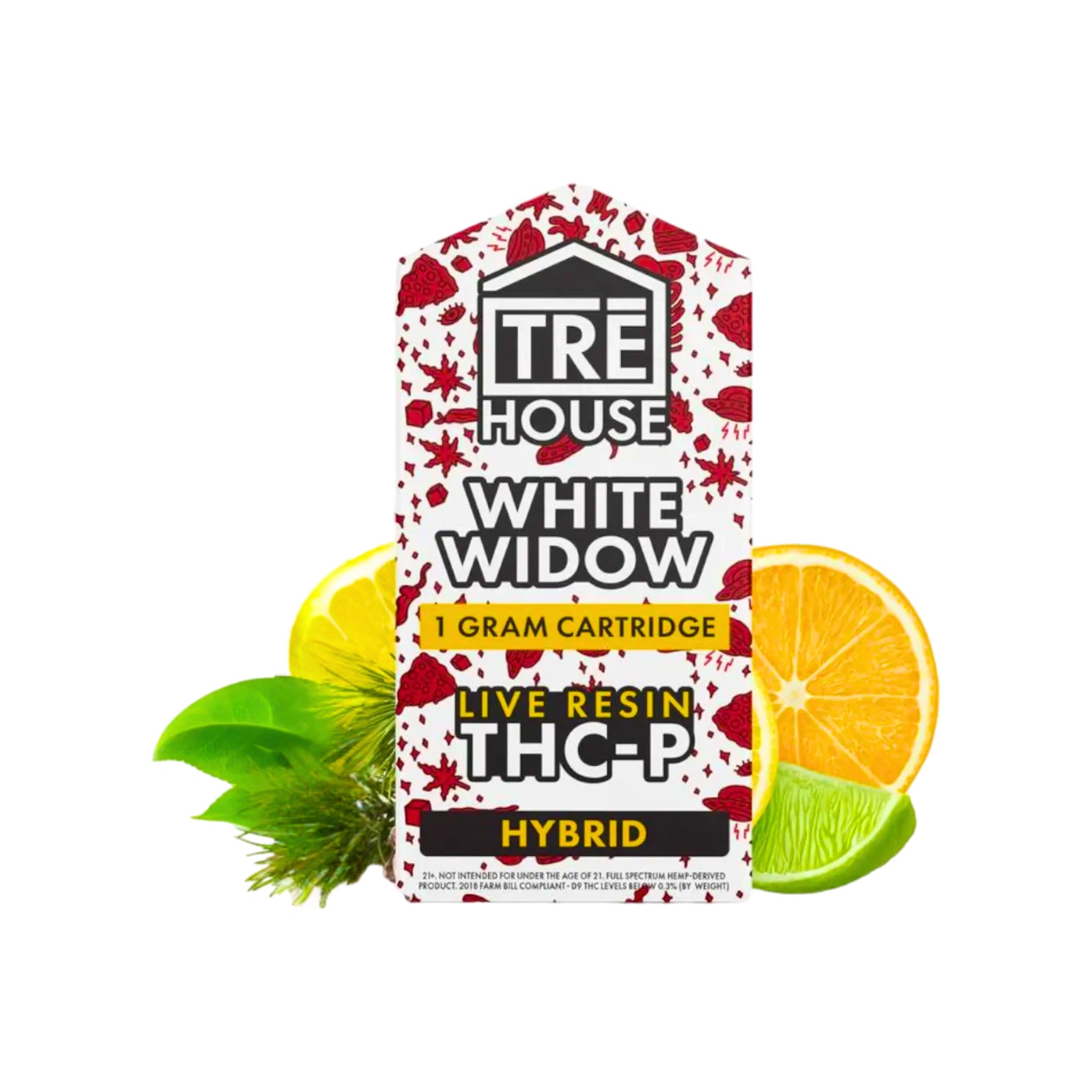 TRE House Cartucho Wax THCP Delta 8 Live Resin 1g White Widow Hibrida Blonti México